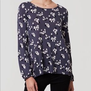 LOFT Flutter Lightweight Long Sleeve Mixed Media